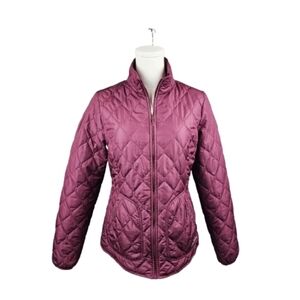 Eddie Bauer Women's Quilted Jacket In Purple/Egg Plant Size Small
